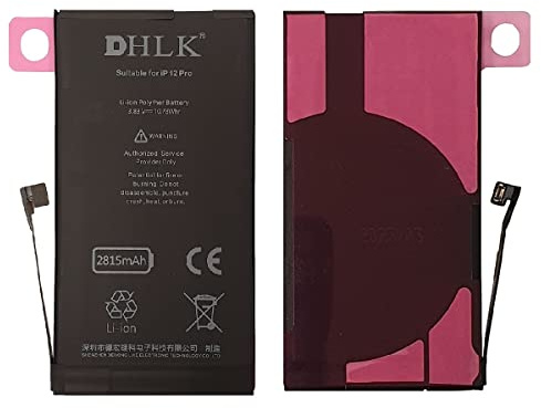 DHLK® Batterie Compatible avec iPhone 12/12 Pro - Performance optimale; Durée prolongée/Capacité 2815 mAh [Garantie de 2 Ans]