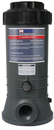 in-line Automatic Pool chlorinator MAYGO CL200 Performance Replacement Hayward CL200, Inline Pool Automatic chlorinator for Both Above Ground and Indoor Pool (9LB)