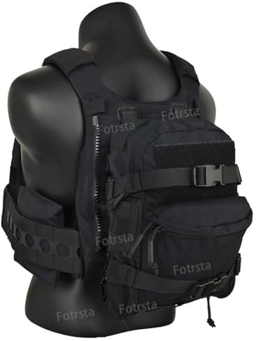 Fotrsta Mini Taktische MOLLE Trinkrucksack, Taktische Weste Klein Molle Rucksack Für 2L Trinkwasserblase Aufbewahrungstasche Für Outdoor Militär Airsoft Wargame Wandern