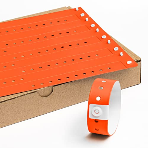 Einlassbänder aus Vinyl ohne Aufdruck 19 x 255 mm - 100 Stück Party Eintrittsbänder - Wasserdicht Festival Armbänder - Club Bänder