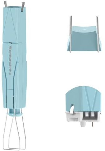 MAMBASNAKE 2-in-1 Keycap Switch Puller Tool for Hot Swappable Mechanical Keyboard, 304 Stainless Steel MX Keys Remover Kit for DIY Custom Gaming Keyboard, Blue