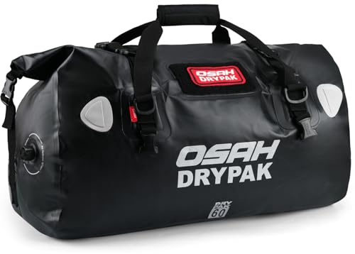 OSAH DRYPAK wasserdichte Rucksack Dry Bag – Wasserfeste Reisetasche Seesack, Rolltop, Großem Stauraum, Vielseitige wasserdichte Tasche für Camping, Motorrad, Bootfahren, Kajak, SUP, Strand und Angeln
