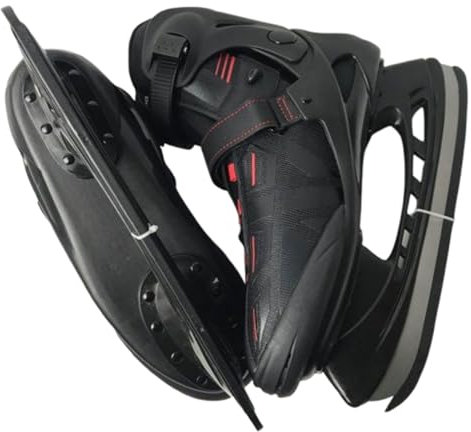 Blissbuilt Boy Schlittschuh,Damen Eiskunstlauf Schlittschuh,Junior Kunstlaufskates,Schnellschnürsystem Push-Lock-Schnalle,Freizeit bequem warm mit Kunstfell,für Jungen,Mädchen,Anfänger