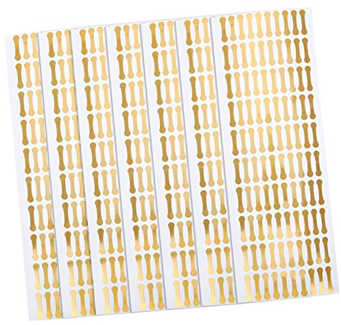 TOGEVAL 500pcs Tamper Proof PVC Adhesive Security Labels 2x0.5cm Tamper Evident Stickers for Food Sealing and Packaging Safety
