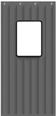 Rideau De Porte Isolant Thermique, Imperméable Isolation Phonique, Rideau de Porte Magnétique Auto-Absorbant, Rideau de Porte Interieur, pour Couloirs, Portes, Patio
