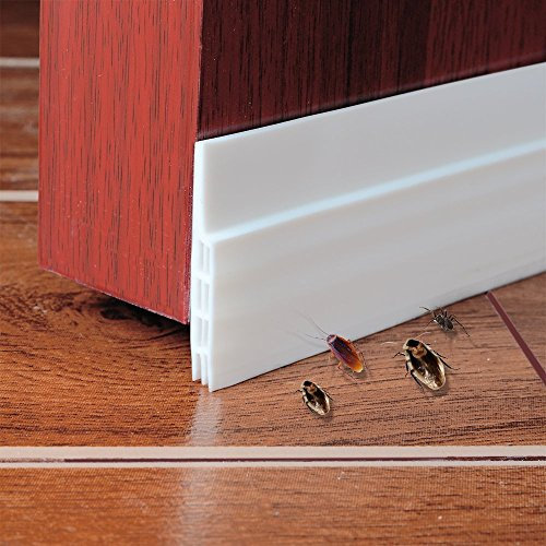 Draft Excluder for Doors - Premium Draught Excluder for Doors or Door Draft Excluder Strip (White)