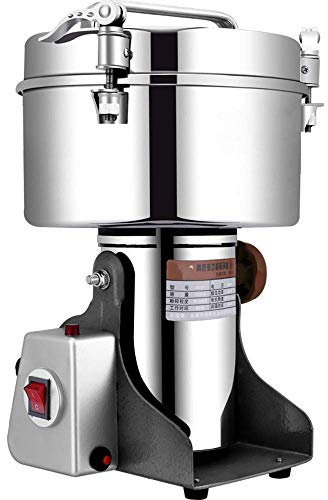 OZBME Moulin à céréales 4 500 g, 2 200 W, 220 V, en Acier Inoxydable, de qualité Commerciale, pour moudre Divers Grains, épices, Herbes