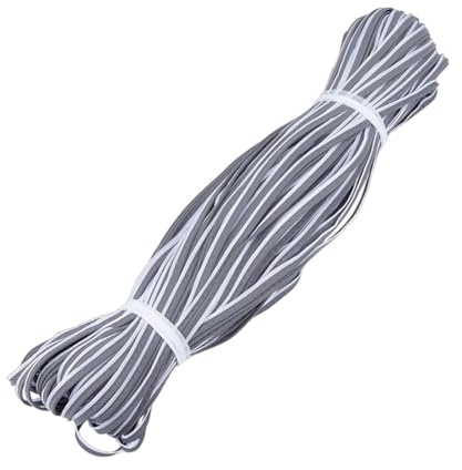 OLYCRAFT 100m Reflective Piping Fabric Strip 9mm High Visibility Trim Reflective Piping Cord for Clothes Bags Shoes Edging Braid Trim for Outdoor Sports Workwear Nighttime Safety