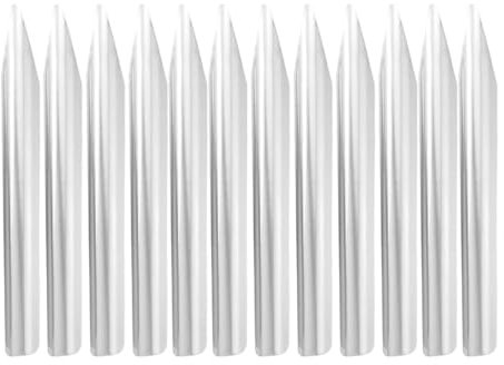 Dawutocap Juego de 12 cucharas de laboratorio de metal de 15,2 cm de largo, para mezclar polvos, cuentas, pastas, equipo de laboratorio