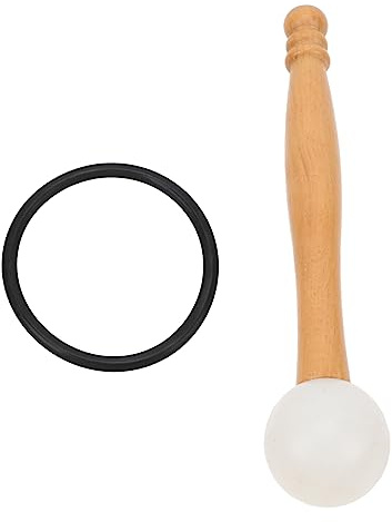 GALPADA Professioneller Klangschalen Schlägel aus Holz und Gummi Widerstandsfähiger Mallet für Meditation und Yoga Langlebiges Zubehör für Tibetische Klangschalen Entspannen