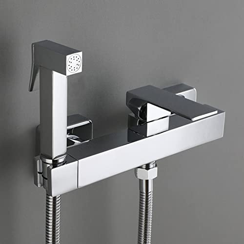 Kit de pulvérisation de Bidet Mural pour Toilettes Kit de pulvérisation de Robinet de Bidet chromé pour Toilettes Kit de pulvérisation de ro