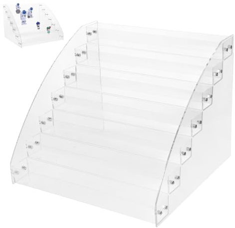 BESTYASH Organizador Acrílico Almacenamiento Estantes Transparentes Multiusos para Esmaltes de Uñas y Maquillaje para Tocador en Casa