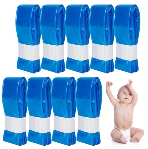 Zorplex 9 Piezas Recambios Contenedor de Pañales, de Papelera Pañales Bebe 7 Capas Engrosadas, instalación sin complicaciones, Compatible con Twist & Click, Todas las Marcas y Modelos