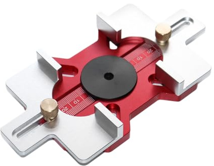 Gabarit À Tenon Et Mortaise - Guide Fraisage Précision 2-en-1 - Outil Guidage Position Rainurage pour Coupe Installation Bords Rayonnés Armoires Cercles Mortaises Rainures Bois