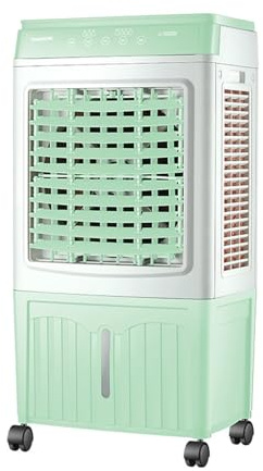 Aire acondicionado portátil con tanque de agua de 45 litros, enfriador evaporativo con control remoto, temporizador inteligente de 7.5 horas para exteriores, oficina, garaje