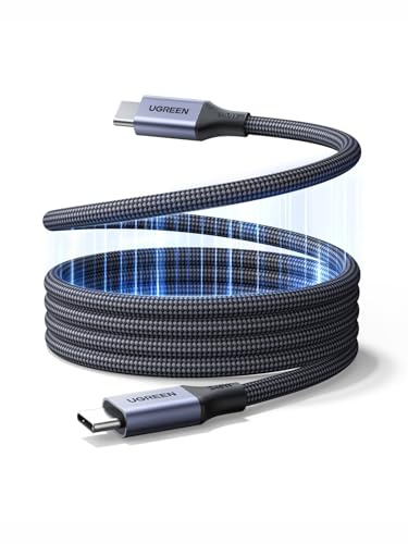 UGREEN Magnetisches 240W USB-C Ladekabel, magnetische Selbstaufwicklung 1M | USB-C Kabel, E-Marker Chip für sicheres Laden, PD Schnellladung, kompatibel mit iPhone 17 Serie, MacBook Pro, iPad usw.