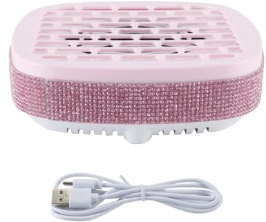 Gutol Máquina de manicura portátil con ventilador aspirador y colector de polvo para uñas, con potente succión y disipación de calor para el pulido y perforación de uñas.