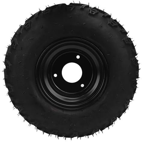 Vikye 6-Zoll-Gummireifenräder, 14X5.00-6-Reifen, Multifunktional, Kompatibel mit Handkarren, Schubkarren, Gartenkarren, Handkarren, Rasenkarren