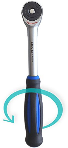 LICOTA Carraca 1/4 ROTATORIA/GIRATORIA 60 DIENTES - Llave de mango giratorio USO PROFESIONAL