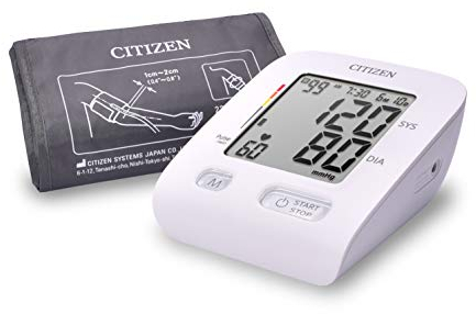 Citizen Upper Arm Blood Pressure Monitors with Large Cuff - BP Monitor Blood Pressure Machine with Large Digital Display, Irregular Heartbeat, Hypertension and Body Movement Indicators for Home Use
