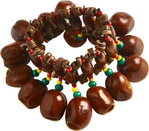 Sonic Energy Pala Nussschalen Shaker – Als Gummiarmband – Soundeffekt-Instrument für Therapie und Percussion (SPB)