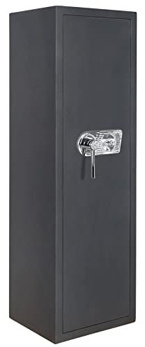 Profirst Hurricane Armoire à fusils EN0 Serrure à double panneton 2 clés Porte-armes en mousse Support pour bâton de nettoyage Compartiment de rangement Matériel de fixation