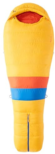 Marmot Never Summer, Down Adult Mummy Sleeping Bag, 650 Duck Down Filling, Very Light and warm, 183 cm, Suitable down to -36°
