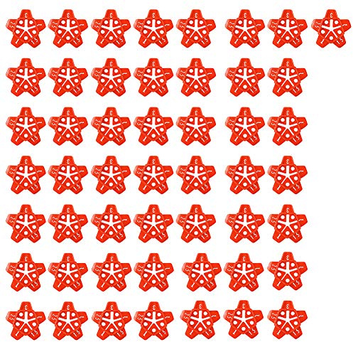 WJYXSH 50pcs 1/1.5/2/2.5/3mm Wall Tiles Ceramic Gap Locator Cross Tile Leveling System Gap Grout Pump Floor Construction Tools Reuse