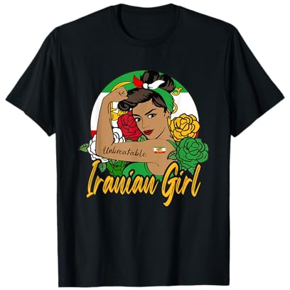 Iran For Women Iranian For Girl Flag Lion Persian T-Shirt