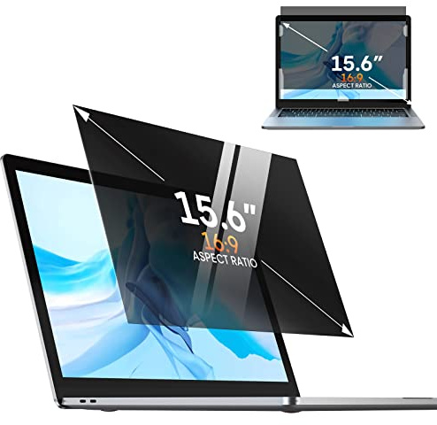 Laptop Privacy Screen 15.6 Inch 16:9 Aspect Privacy Screen Filter Removable