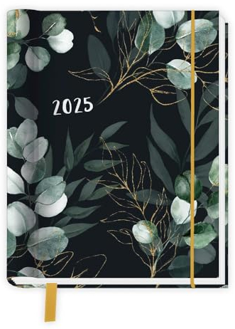 Trötsch Taschenkalender A6 Wire-O Motiv Blumen 2025 mit Postkarten: Terminkalender