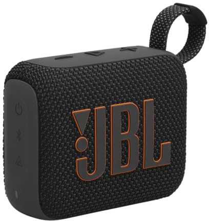 JBL Go 4 Haut-parleur Bluetooth ultra portable, étanche et résistant à la poussière, son Big JBL Pro avec basses puissantes, batterie intégrée de 7 heures, fabriquée en partie avec des matériaux