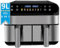 EVGTTI Dual Air Fryer, 9L Extra Large Family Size, XL Double Airfryer, 8 Pre-Set Menus, With 2 x 4.5L Drawer, Sync Cook & Smart Finish, for Healthy Oil-free Cooking, Easy Clean Baskets,1800W