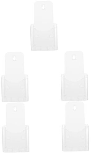 Tofficu 5stücke Transparenter Dokumentenhalter Einlagiger Organizer Für Broschüren Und Unterlagen Für Büro Schule Und Studium
