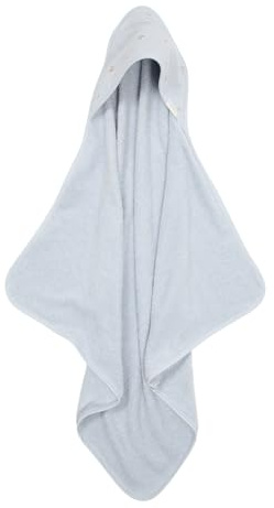 Little Dutch Kapuzenhandtuch Baby Handtuch mit Kapuze Frottee (75x75 cm) blau - Forest Friends