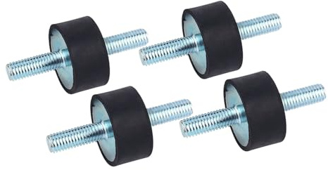 WAONIQ 4 Stück Gummipuffer M8 Anti Vibration Gummilager Vibrationsdämpfer Anti Vibration 30 * 15 M8*23 für Luftkompressorpumpe