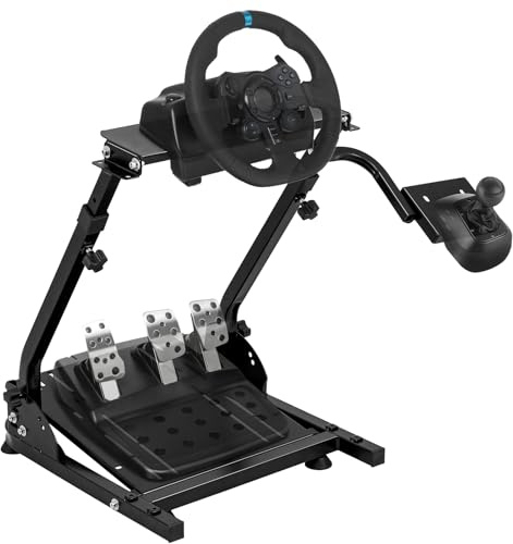 BLENNACY Racing Wheel Stand Foldable,Height Adjustable,Compatible with Logitech G920 G29 G27 G25 (Steering Wheel & Pedals Not Included)