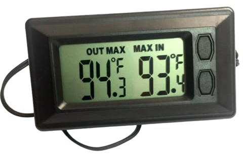 Thermomètre de voiture, mini thermomètre numérique LCD portable ABS pour intérieur et extérieur, pour la maison et la voiture
