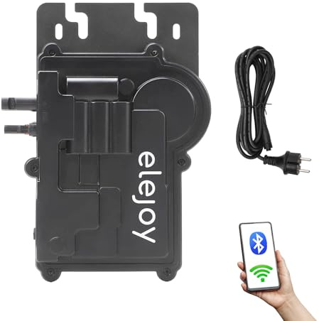ELEJOY 500W Solar Micro Inverter Mikrowechselrichter MPPT | 97% Effizienz IP65 mit WiFi und Bluetooth Plug & Play Inverter Ideal für Balkon und Außenkraftwerk