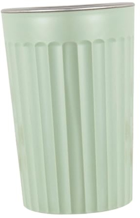 Vaso Portacepillos de Dientes Verde Claro 350ml de Acero Inoxidable