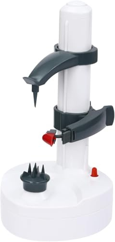 Electric Potato Peeler Machine, Multifunction Fruit Vegetable Peeling Machine Stainless Steel Blade Automatic Rotating, Kitchen Peeling Tool Suitable for Peeling Potatoes, Fruits
