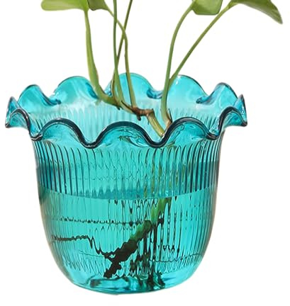 Zegaqae Jarrón de Flores Transparente - Florero para Plantas Acuáticas,Contenedor para Plantas Hidropónicas para Balcón, Cocina, Eventos, Ducha de Novia, Fondo Fotográfico, Restaurante, Centro de Mesa