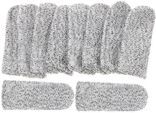 BAZEITFLOW Mangas Para Dedos Resistentes a Cortes 10 Piezas Protector Anticorte Pulgar Resistente Al Desgaste Buena Permeabilidad Para Cocina y Artesanía Manual