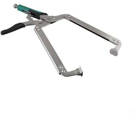 Desiumite Pinze di bloccaggio con morsetto a C, misura grande, 22,7 cm, 35,7 cm, regolabile, in acciaio ad alto tenore di carbonio, con rilascio a grilletto, per lavorazione del legno, fissaggio