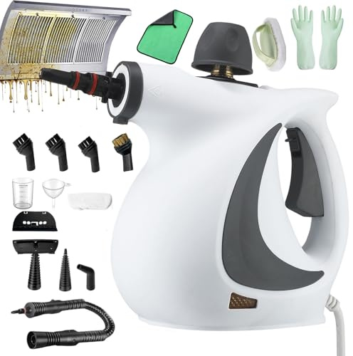 Floaty Steam Pro, Steameo Nettoyeur De 1050 W, 2,6 À 3,2 Bars, Nettoyeur Vapeur À Main Avec Buse Vapeur Orientable À 360° Pour La Maison, La Voiture, Sols, Canapés (C)