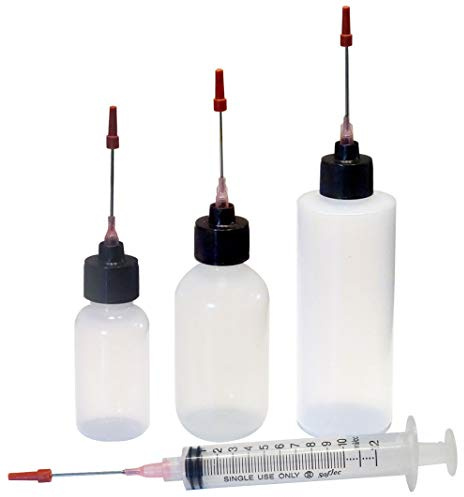 Plastic Squeeze Bottles 1oz, 2oz, 4oz, and 10ML all 1.5 Stainless Applicators Gun Rifle Shotgun Pistol Cleaning and Smithing Kit