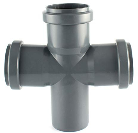 MKK HT 90° Doppelabzweig Grau DN 110/110/110