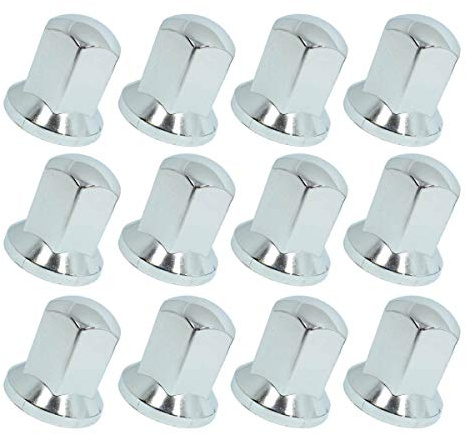 Promo Link - Copridadi universali per ruote, 40 x 32 mm, apertura chiave, per camion, cromati