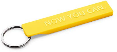 VW Volkswagen 10A087013 Porte-clés Now You Can Jaune