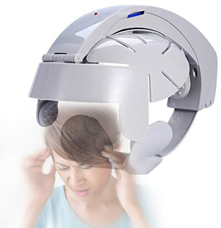 NEWFEIBIN Intelligentes Kopfmassagegerät Entspannungsmassage Mit Helm Mit Mehrfrequenzvibration Für Angenehme Massage